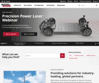 Oerlikon-Welding.com(Lincoln Electric) Screenshot