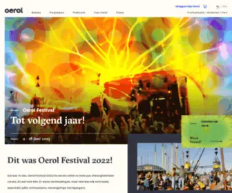 Oerol.nl(Tot volgend jaar) Screenshot