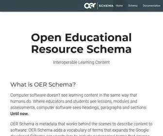 Oerschema.org(An RDF Vocabulary for Open Educational Resources) Screenshot