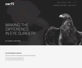 Oertli-Instruments.com(Making the difference in eye surgery) Screenshot