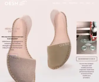 Oeshshoes.com(OESH Shoes are the only footwear you can buy) Screenshot