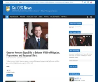 Oesnews.com(Cal OES News) Screenshot