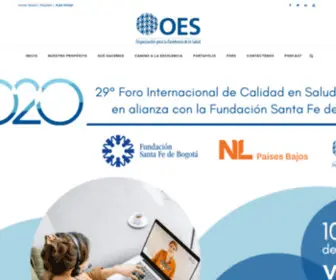 Oes.org.co(Organización para la Excelencia de la Salud) Screenshot