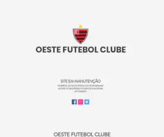 Oestefc.com.br(Oeste Futebol Clube) Screenshot