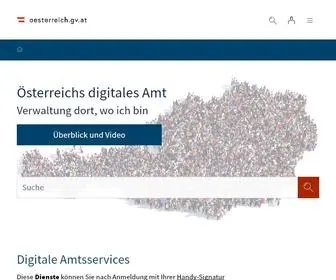 Oesterreich.gv.at(Österreich) Screenshot