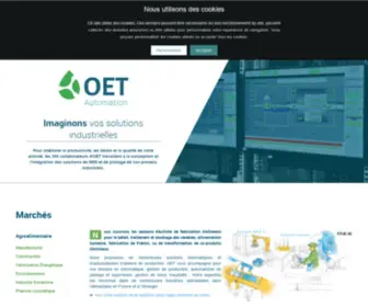 Oet.fr(Découvrez OET Automation et ses solutions industrielles) Screenshot