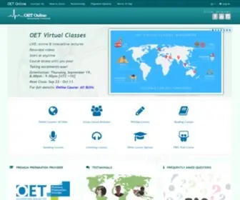 Oetonline.net.au(OET Online) Screenshot
