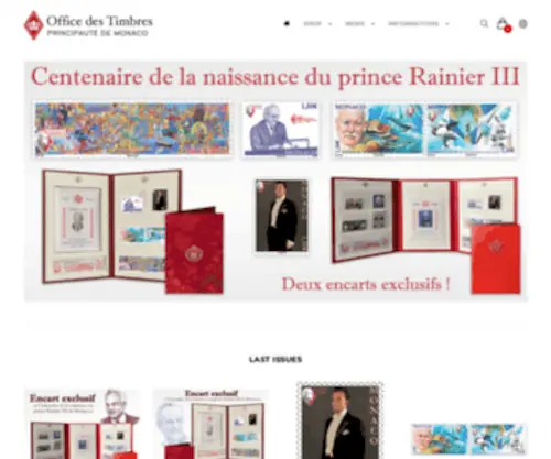 Oetp-Monaco.com(Office des Émissions de Timbres) Screenshot
