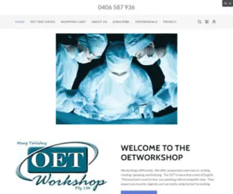 Oetworkshop.com(Marg Tolliday OET Workshop Pty Ltd) Screenshot