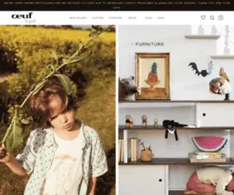 Oeufnyc.com(Eco Friendly Modern Kid's Furniture) Screenshot