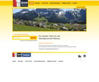 Oevp-Abtenau.at(Gemeinsam für Abtenau) Screenshot