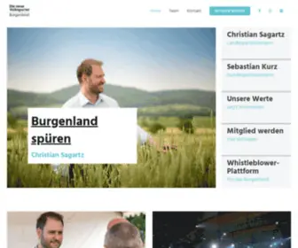 Oevp-Burgenland.at(Volkspartei Burgenland) Screenshot