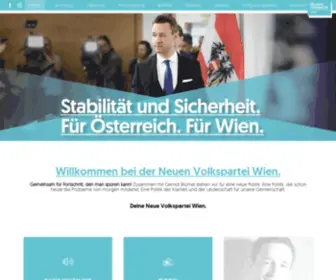 Oevp-Wien.at(Die Wiener Volkspartei) Screenshot