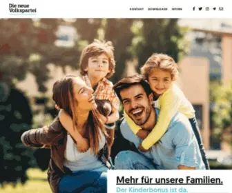 Oevp.at(Die neue Volkspartei) Screenshot