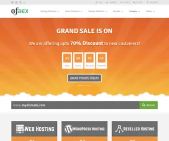 Ofaex.com(Managed Web Hosting) Screenshot