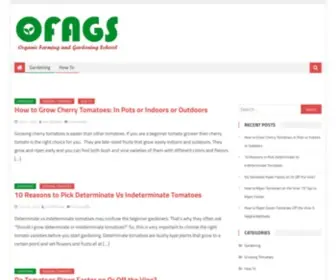 Ofags.com(Organic Farming and Gardening School) Screenshot