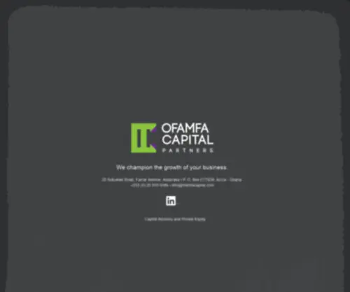 Ofamfacapital.com(Ofamfa Capital Partners) Screenshot