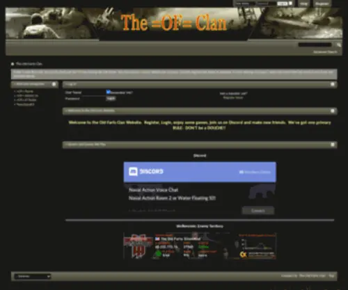 Ofclan.com(The Old Farts Clan) Screenshot