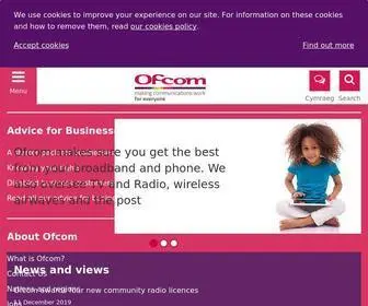 Ofcom.org.uk(Home) Screenshot