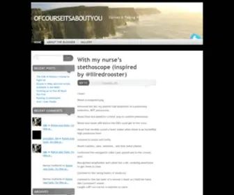 Ofcourseitsaboutyou.com(Opines & Fading Memories) Screenshot