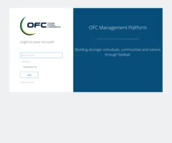 OfcPlatform.com(Oceania Football Platform) Screenshot