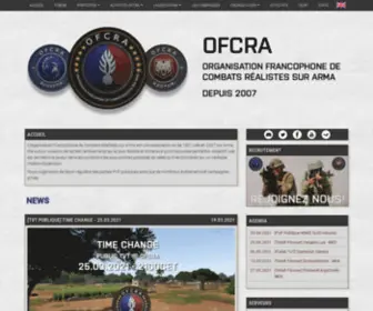 Ofcrav2.org(Site officiel OFCRA) Screenshot