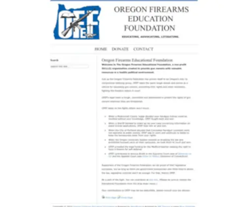 Ofef.org(Oregon Firearms Education Foundation) Screenshot