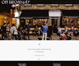 Offbroadway.org.uk(An American Bar in Hackney) Screenshot