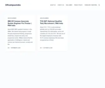 Offcampusindia.com(Just another WordPress site) Screenshot