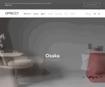 Offecct.com(Offecct is a Swedish design company) Screenshot