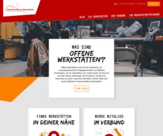 Offene-Werkstaetten.org(Freiraum zum Selbermachen) Screenshot
