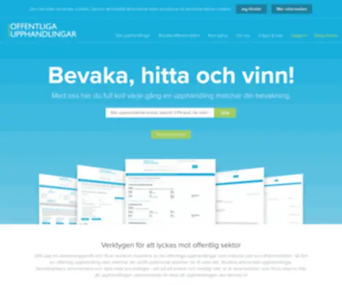 Offentligaupphandlingar.se(Hitta offentliga upphandlingar inom ditt affärsområde. Nya upphandlingar) Screenshot