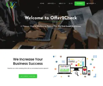 Offer2Check.com(A Premier Digital Marketing Partner For Your Business) Screenshot