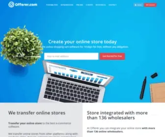 Offerer.com(Online store software) Screenshot