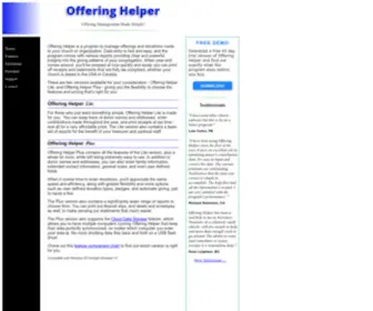 Offeringhelper.com(Offering Helper) Screenshot