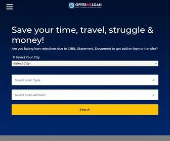 Offermeloan.com(Offer Me Loan OML) Screenshot