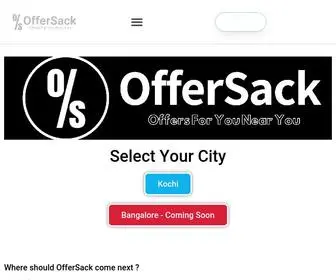 Offersack.com(Find Offers & Discounts Near Me in My City) Screenshot