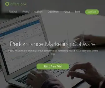 Offerslook.com(Performance Marketing Software) Screenshot