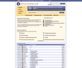 Offerstobuy.eu(Poptávky a veřejné zakázky) Screenshot