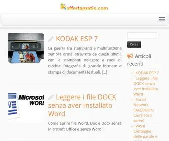 Offertagratis.com(OffertaGratis per risorse e servizi web) Screenshot