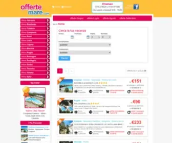 Offertemare.com(Offerte Mare 2021 Italia) Screenshot