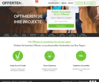 Offerten.ch(Erhalten Sie kostenlos bis zu 4 Offerten) Screenshot