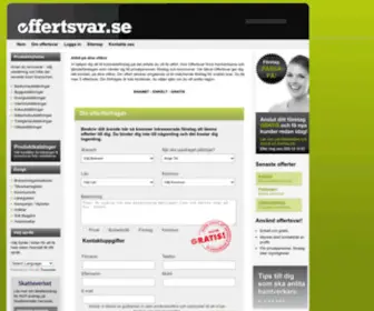 Offertsvar.se(Få offert & gratis prisförslag från tjänsteföretag) Screenshot