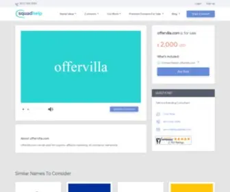 Offervilla.com(Get 100s of catchy name ideas from experts across the globe in 3) Screenshot