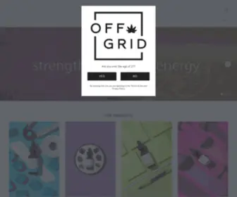 Offgridblends.com(Off-Grid is a wellness company) Screenshot