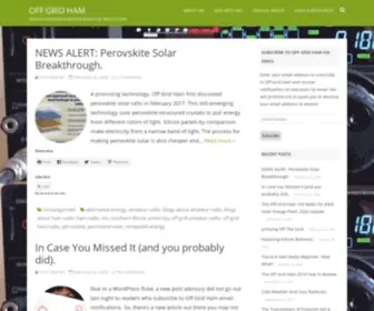 Offgridham.com(Keeping amateur radio on when the grid) Screenshot