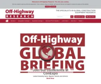 Offhighway.co.uk(Off-Highway Research) Screenshot