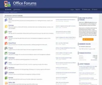 Office-Forums.com(Microsoft Office Forums) Screenshot