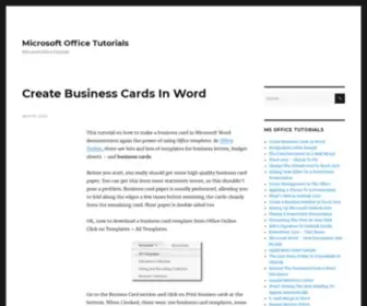 Office-Tutorials.com(Microsoft Office Tutorials) Screenshot