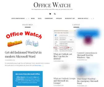 Office-Watch.com(Office Watch Microsoft Outlook Word Excel Powerpoint Access Teams Onenote) Screenshot